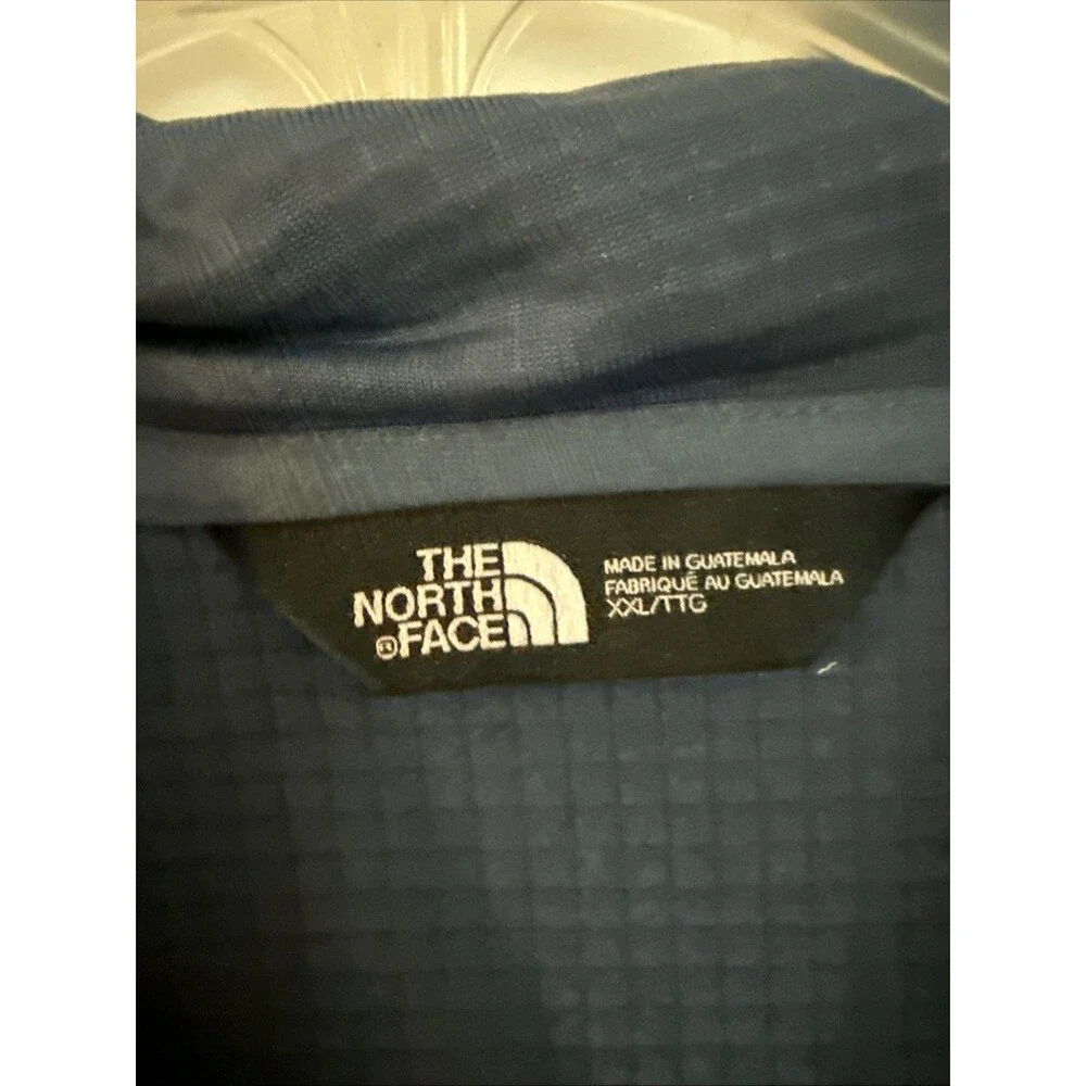 The North Face Blue Fleece 1/4 zip Embroidered Jacket Mens Size XXL